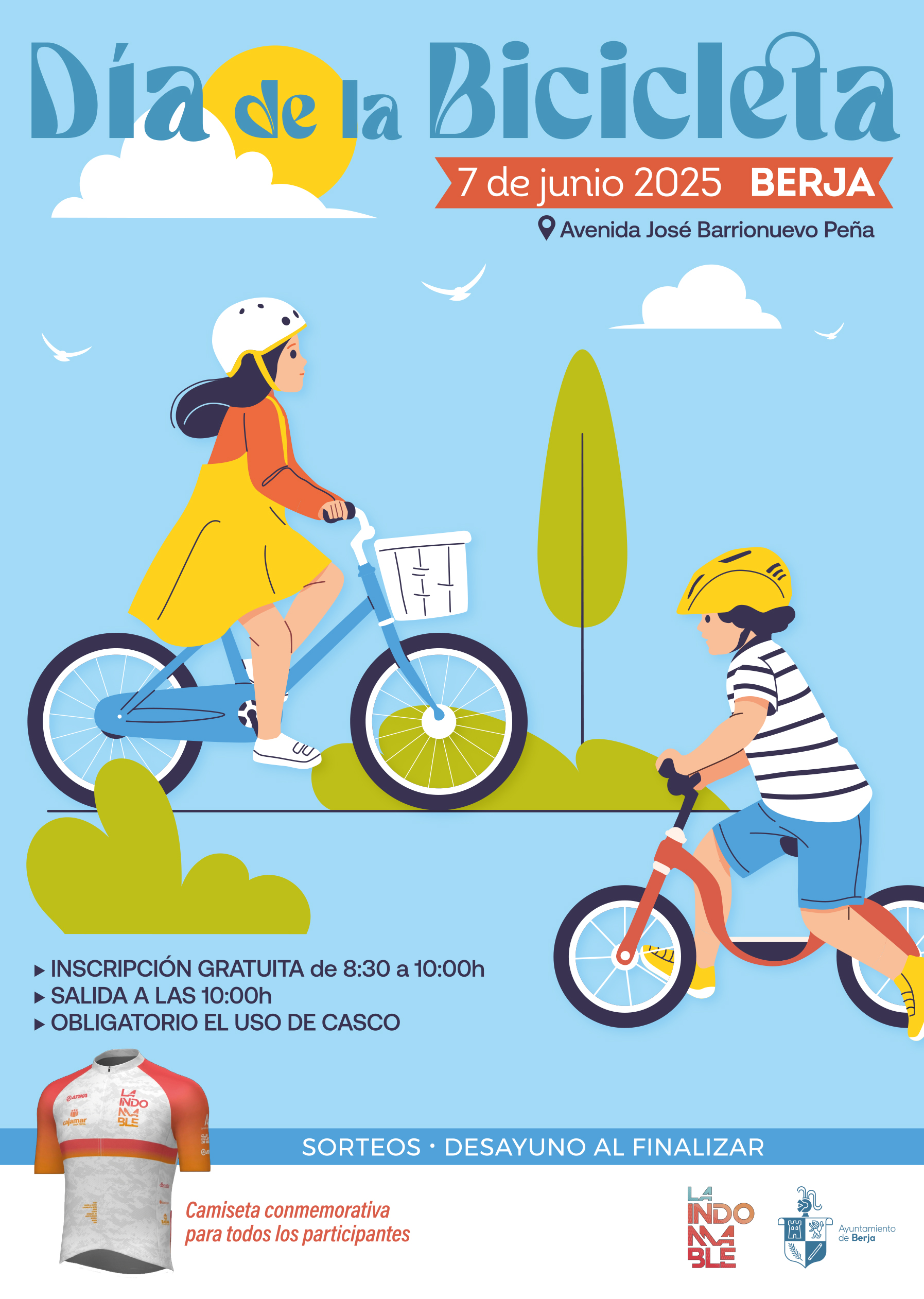 Berja celebra el Día de la Bicicleta 2025 el sábado 7 de junio por la mañana